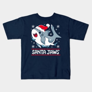 Santa Jaws Kids T-Shirt